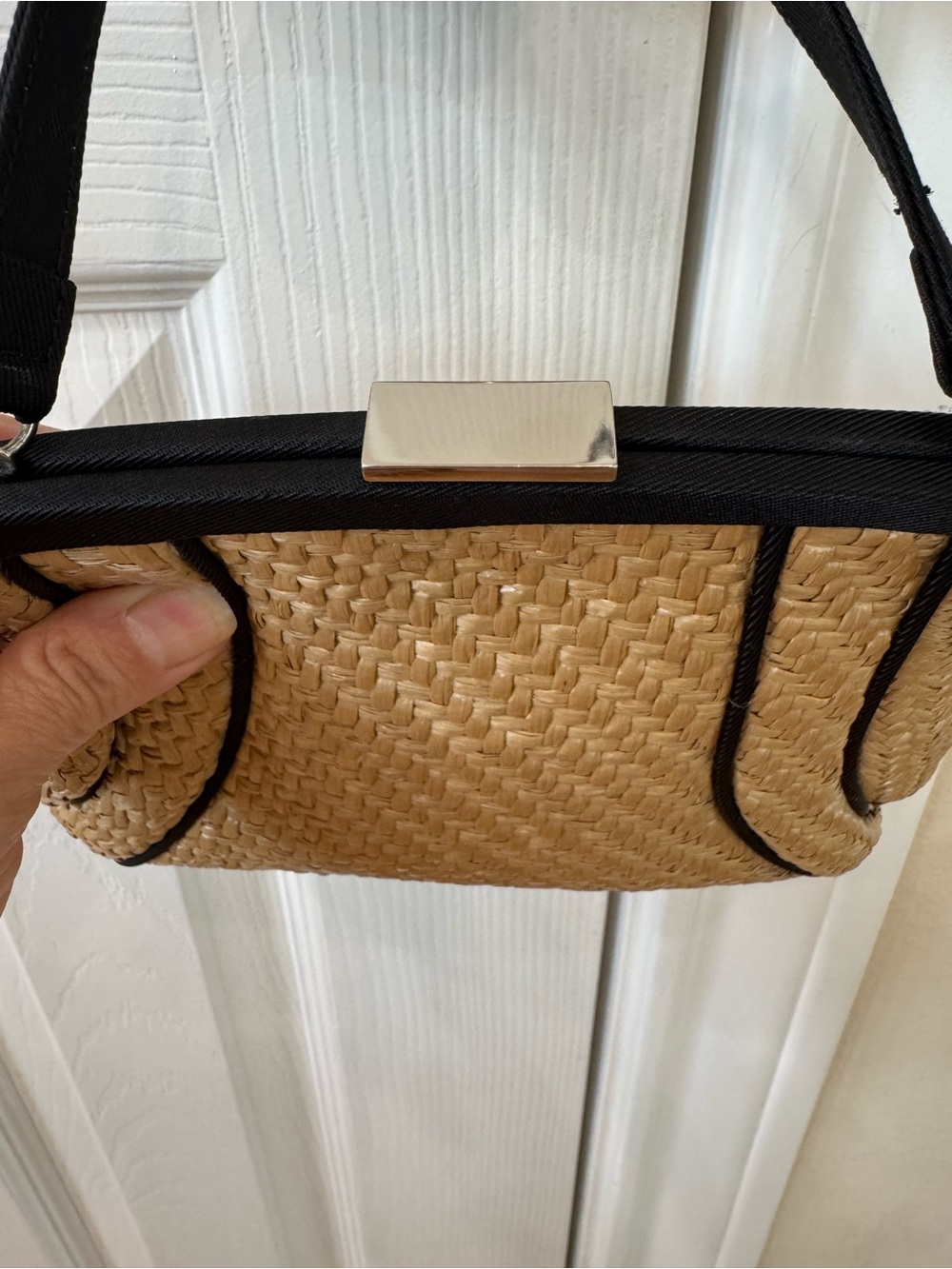 Ann Taylor Loft Straw Handbag NWOT - Picture 3 of 7